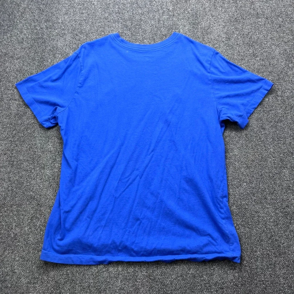 Nike Sportswear Graphic Swoosh Royal Blue Cotton Short Sleeve T-Shirt